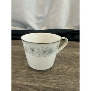 Noritake Porcelain China 6716 INVERNESS Platinum Vintage Japan Blue White Cup